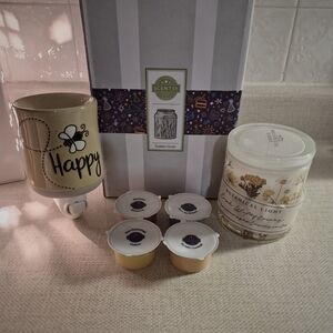Scentsy Golden Grain Warmer Set with Wax Melts